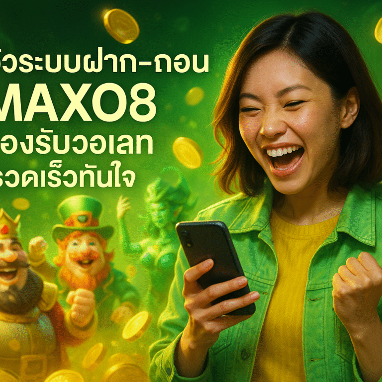 รีวิวระบบฝาก-ถอน MAXO8 รองรับวอเลท รวดเร็วทันใจ